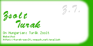 zsolt turak business card